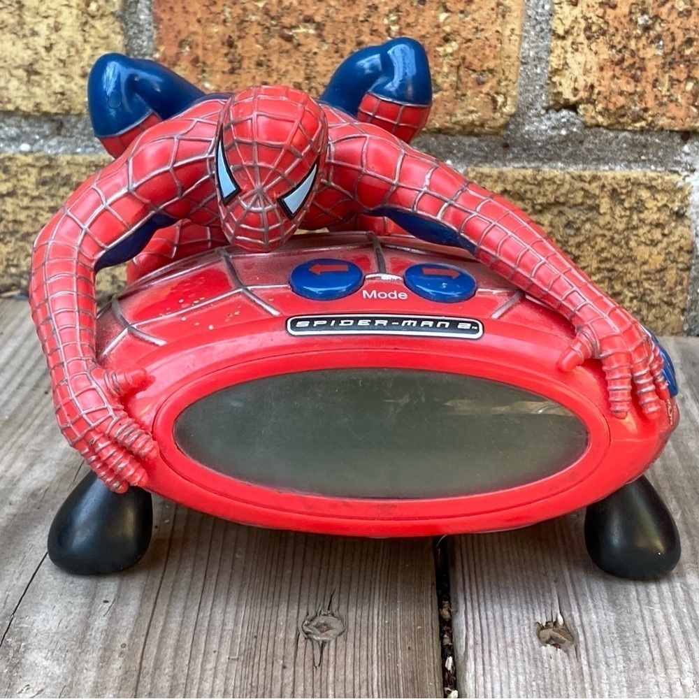 Vintage 2004 Marvel Spider Man 2 Alarm Clock With Sound